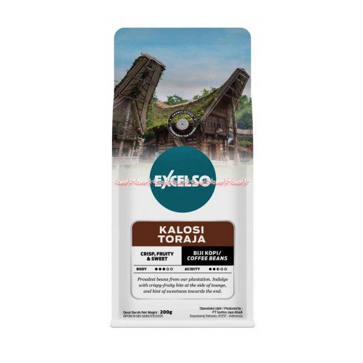 Excelso Kalosi Toraja 200gr Crisp Felety Kopi Toraja Kopi Bubuk Biji Kopi Excelso Coffee Kopi Biji Bubuk Ekselso