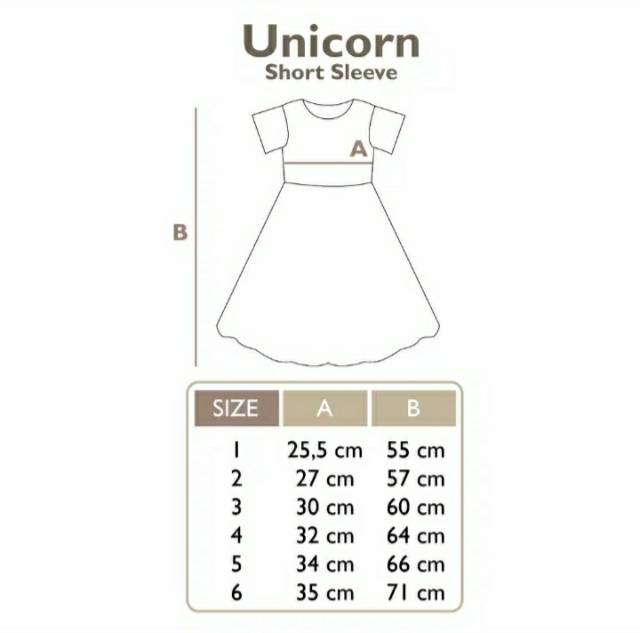 Dress Anak Perempuan Unicorn Pink