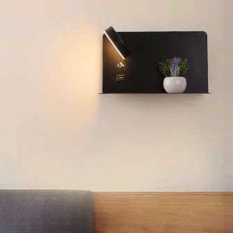 Lampu Hias Dinding LED Night Light 3 Color 7W - 8737 - Black