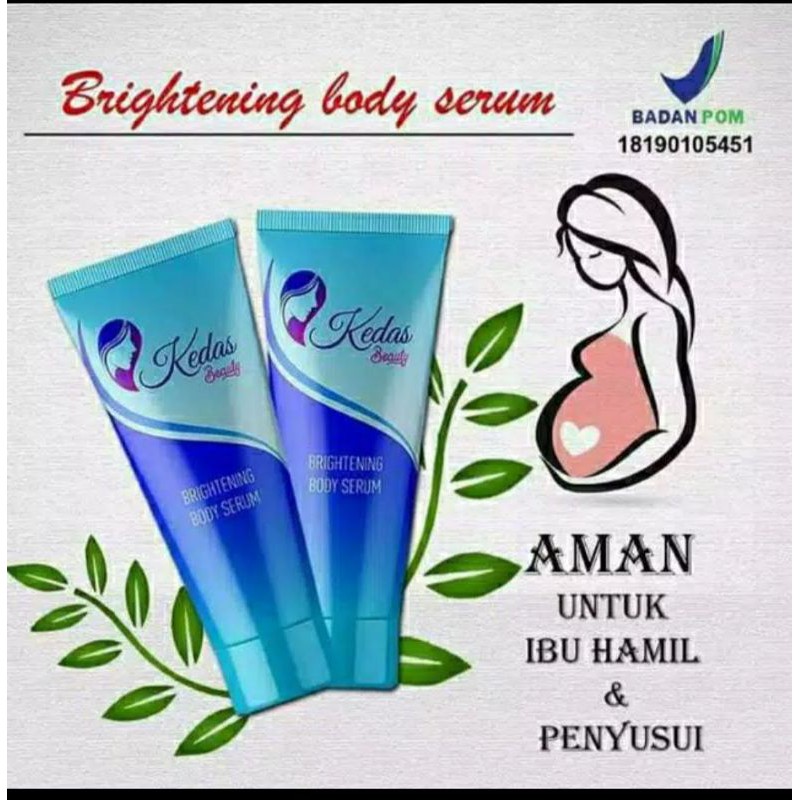 COD kedas beauty 100 % original brightening body serum pemutih badan BPOM kedas Body serum halall-3