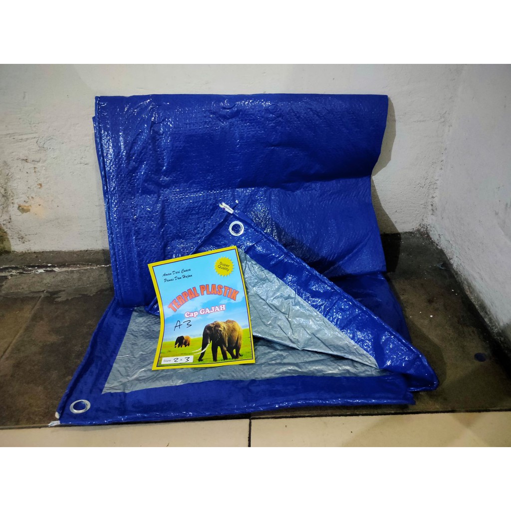 Terpal import A3 ukuran 6x8 meter cap gajah