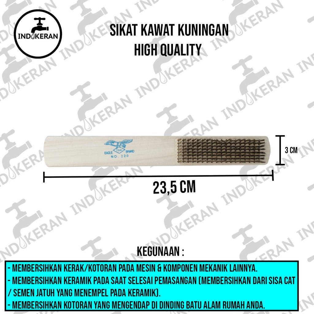 INDOKERAN - Sikat Kawat Kuning Eagle - High Quality