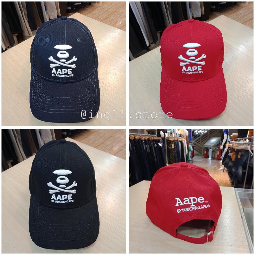Topi Baseball Hat Import AAPE by Bathing Ape BAPE Unisex TO032
