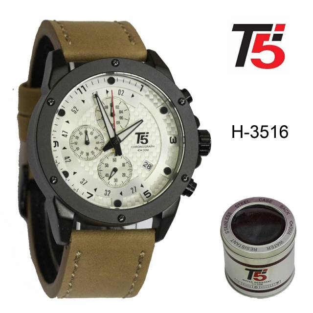 Jam Tangan Pria Original T5 H-3516 Black