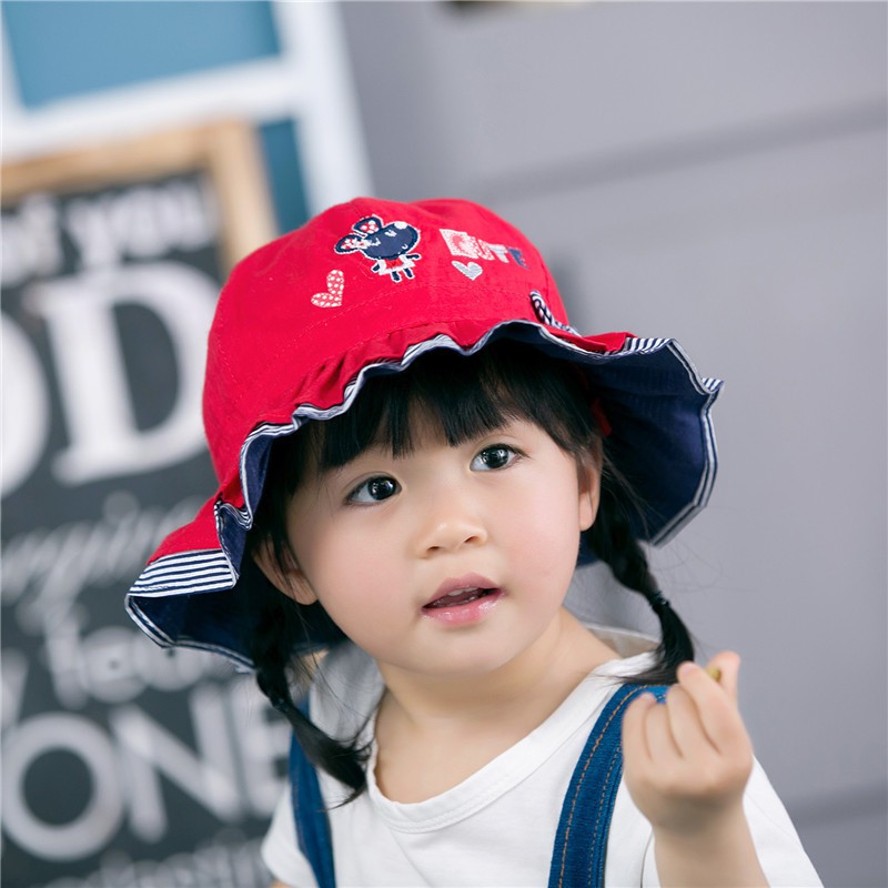 Topi Anak Perempuan Import Premium / Topi Bucket Anak Perempuan