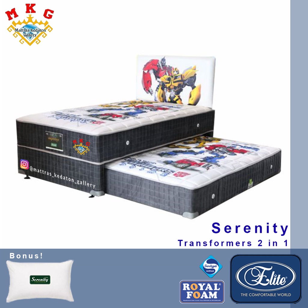 Serenity 2 in 1 Transformer by Elite Springbed - Kasur Springbed Sorong 2in1