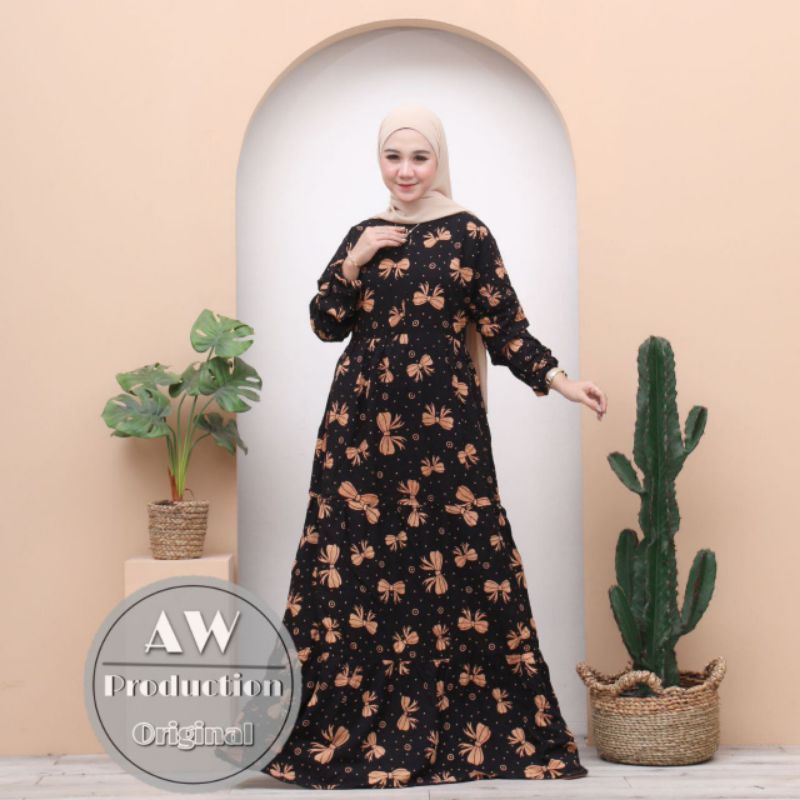 GAMIS RAYON MOTIF MODEL SUSUN BUSUI BUMIL JUMBO HOMEYDRESS WANITA JUMBO KEKINIAN TERMURAH