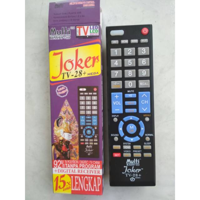 Remote tv dan receiver JOKER