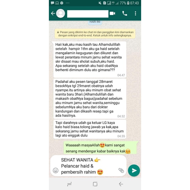 Obat Herbal Pelancar Haid - Obat Melancarkan Menstruasi Sehat Wanita Kapsul 100% Original-6