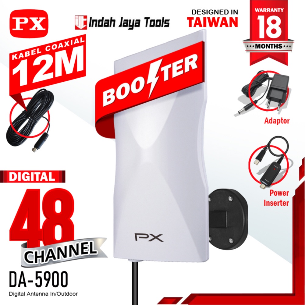 PX DA-5900B ANTENA TV Digital Indoor Outdoor Antene PX DA 5900 Booster