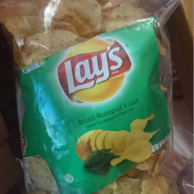 

Snack original Lays Rasa Rumput Laut 250gr