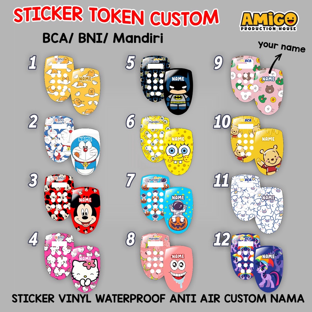 

Sticker Token Stiker token BCA / Mandiri / BRI / BNI