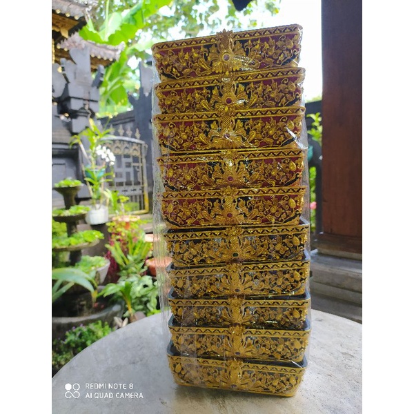 Bokor sodan ukir kotak uk 16cm