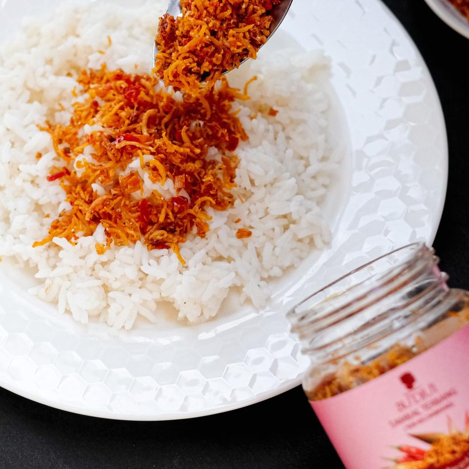 

LANGSUNG CHECKOUT 8030 SAMBAL BU DJUI Crispy Terbang Teri Kecombrang ボ