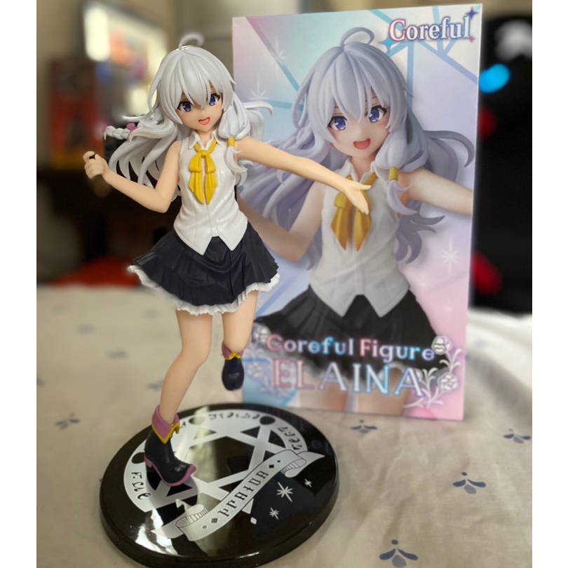 Mainan Action Figure Model Anime Penyihir The Journey of Elaina Majo No Tabitabi Elaina Taito Bahan PVC Ukuran 20cm