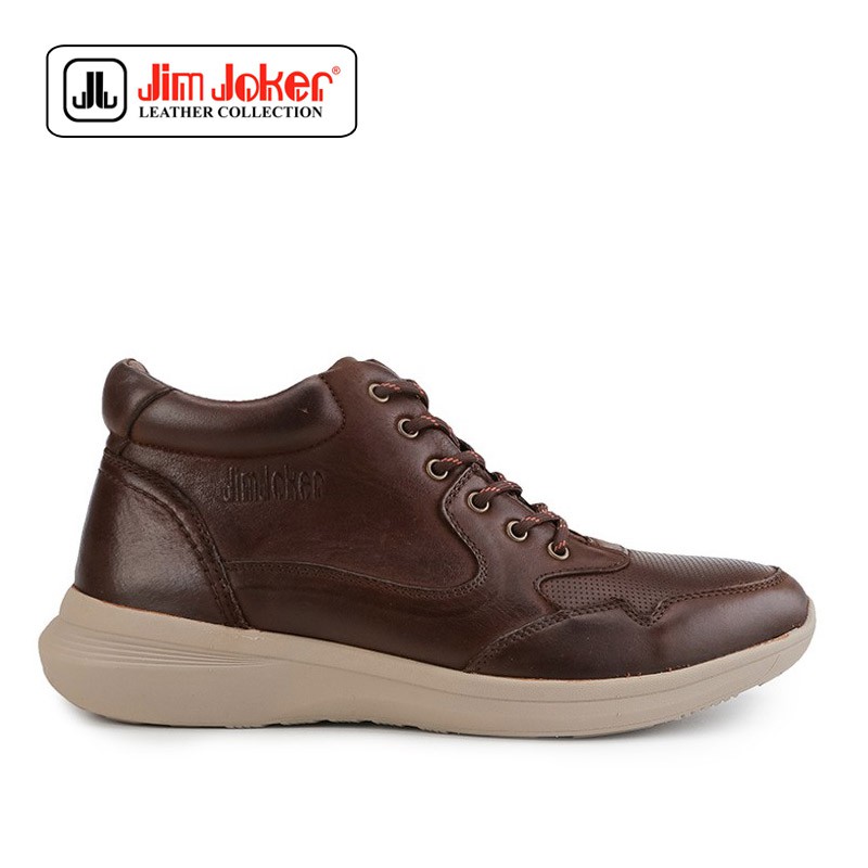 Sepatu Pria Jim Joker Visa 1B Boots Brown Original
