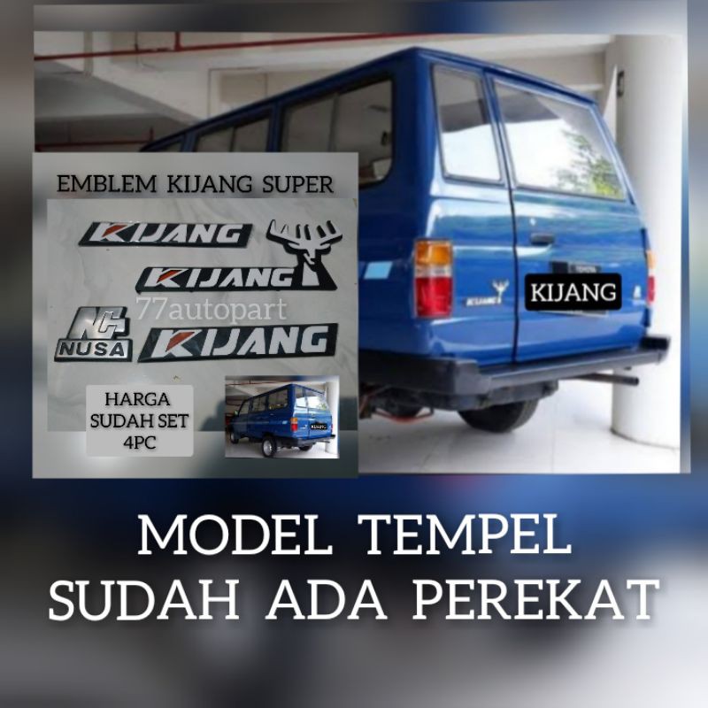 Emblem logo kijang super set 4pc