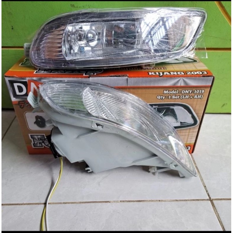 Foglamp Kijang Efi Lgx 2003 2004 + Bohlam lampu Kabut Bemper Set