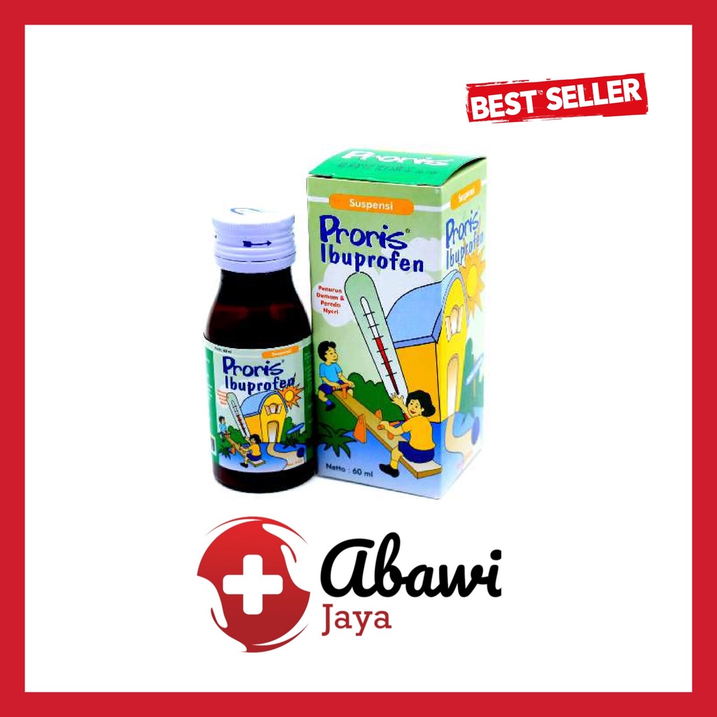 [AB] Proris sirup (Ibuprofren) - Obat demam anak, pereda nyeri, sakit gigi