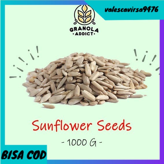 

⭐BISA COD⭐ Sunflower Seed / Kuaci Kupas 1KG - Granola Addict Ingredients