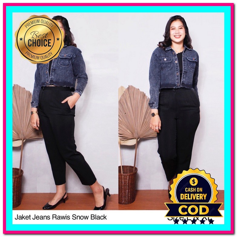 Jaket Wanita Jeans Oversize Import Jins Jacket Lepis Cewek Jumbo Crop Jaket Jeans Jaket Denim Cewek 