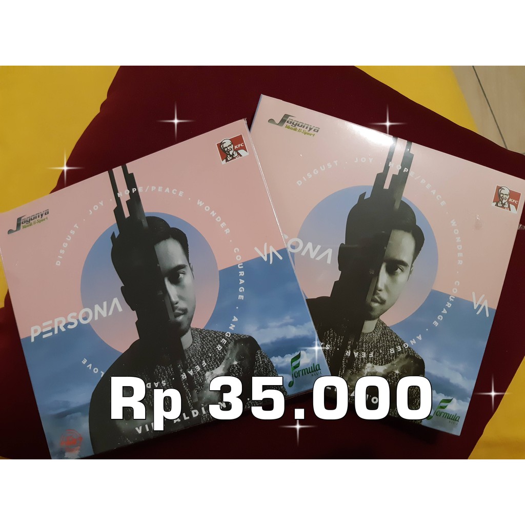 Kaset Persona Vidi Aldiano (Disgust.Joy.Nope/Peace.Wonder.Courage.Anger.Fear.Sadness.Love)