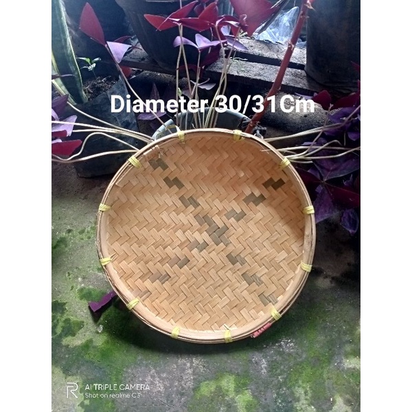 tampah bambu 30cm/Tempeh bambu/ebor/tampah bambu mini/tampah kecil