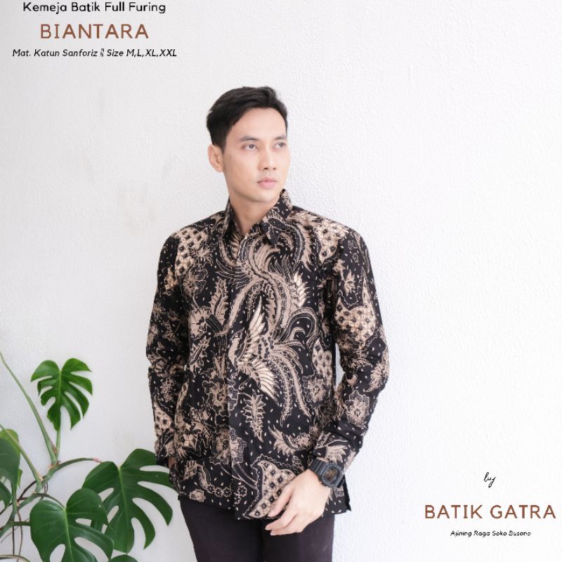 Batik Pria Lengan Panjang Premium Biantara Full Furing