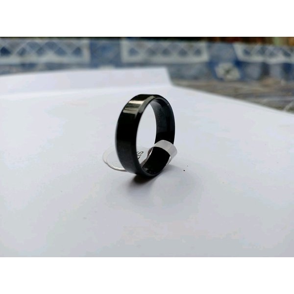 Cincin Elegant Anti Karat Polos Titanium