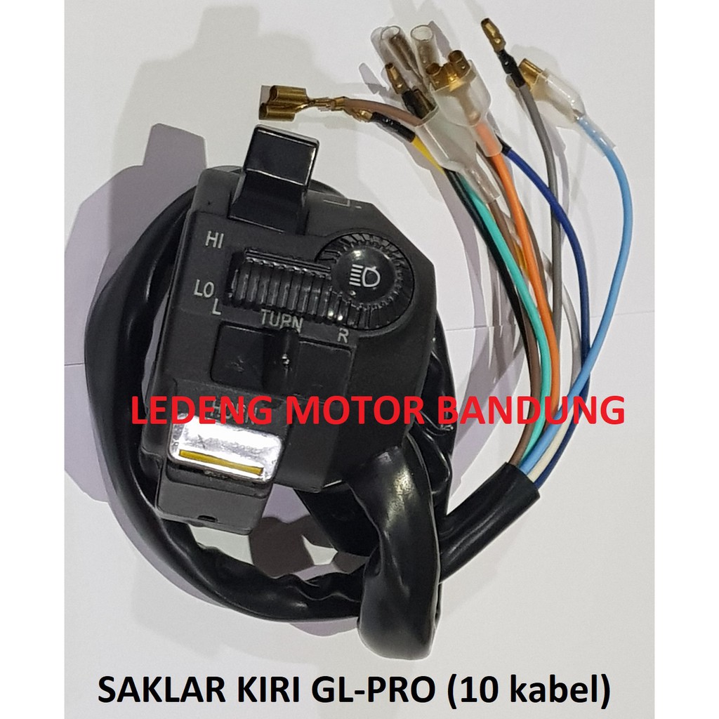 Saklar Kiri GL Pro 10 Kabel Switch Tombol Klakson Sen Lampu Dim Lokal