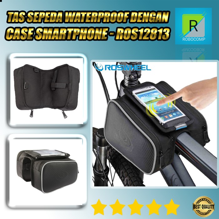 Tas Sepeda Waterproof dengan Case Smartphone - ROS12813