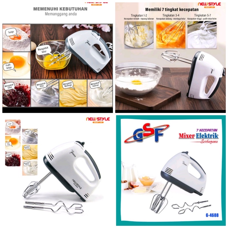 Hand mixer/ mixer tangan elektrik GSF