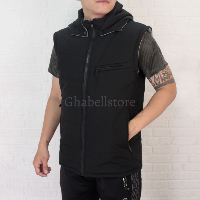 Ghabellstore Rompi Pria Motor Hoodie Bolak Balik Anti Angin