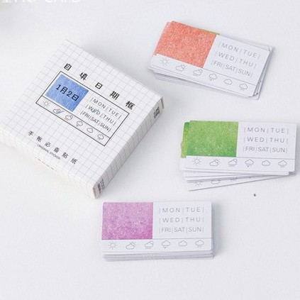 

HI211 Stiker 46pcs Catatan Daily Weekly Penanda Kertas Buku
