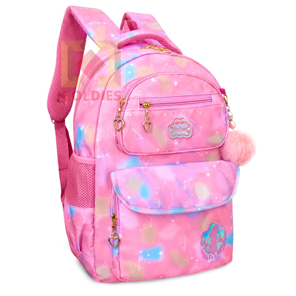 Tas Ransel Sekolah Anak Cewek Tas Laptop 14 inch Original Import - Goldiesbags