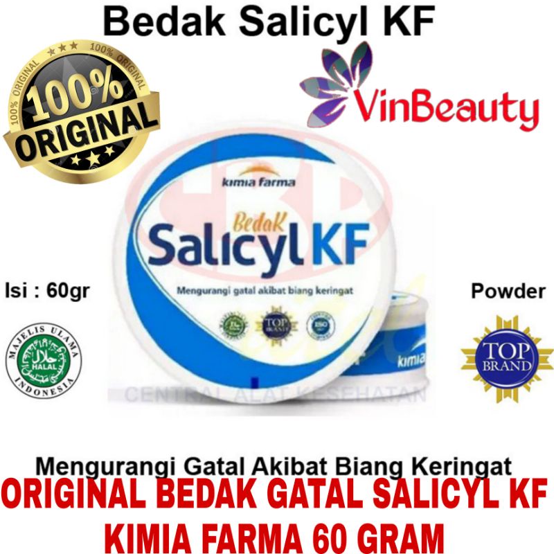 ORIGINAL BEDAK GATAL SALICYL KF KIMIA FARMA 60 GRAM / BEDAK ALERGI KF 60 GR