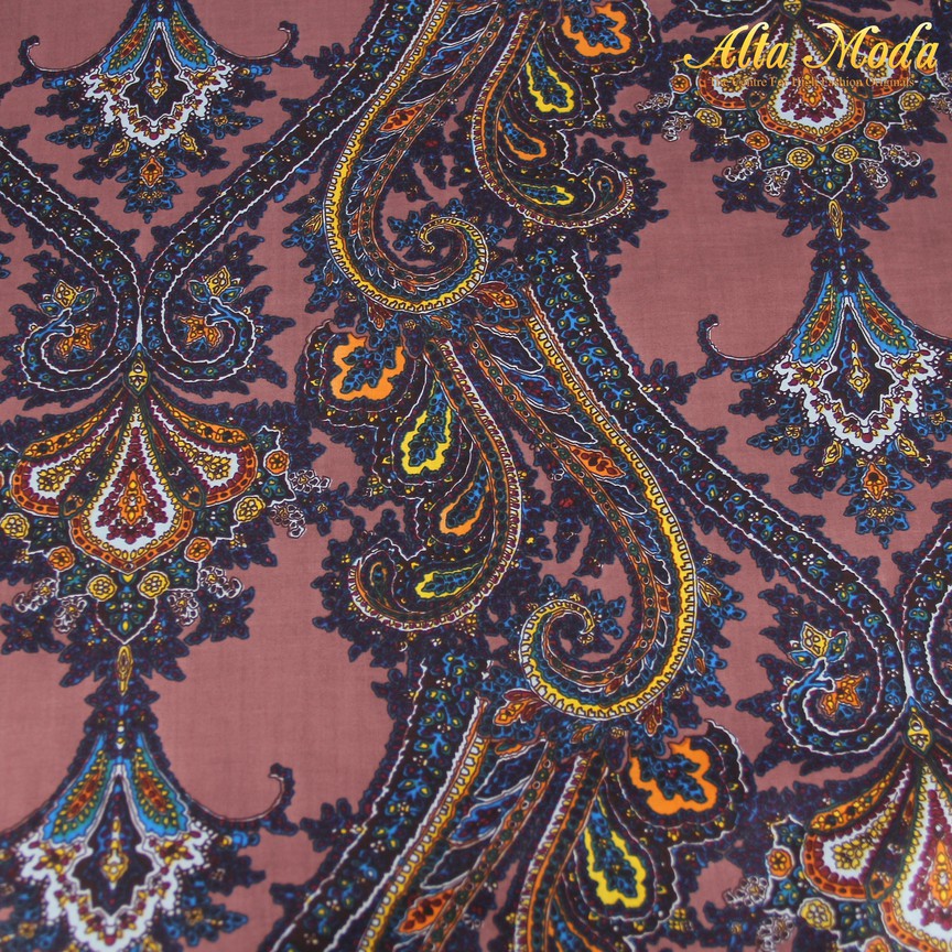 

Alta Moda Katun Voile Voal Dusty Motif Retro Biru Kuning (1M)