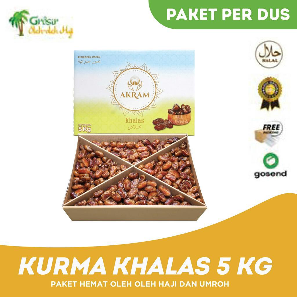 KURMA KHALAS PREMIUM 5 KG OLEH OLEH HAJI UMROH KURMA MURAH KURMA KERING