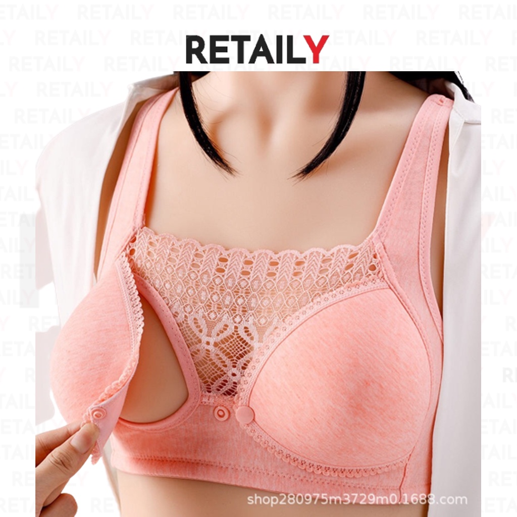 Retaily BRA357 Bra Menyusui Tanpa Kawat Nursing Bra Busui