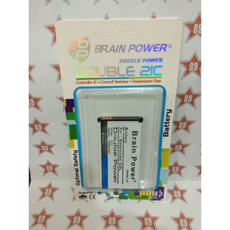 Battery batre Evercross C5L Brain power