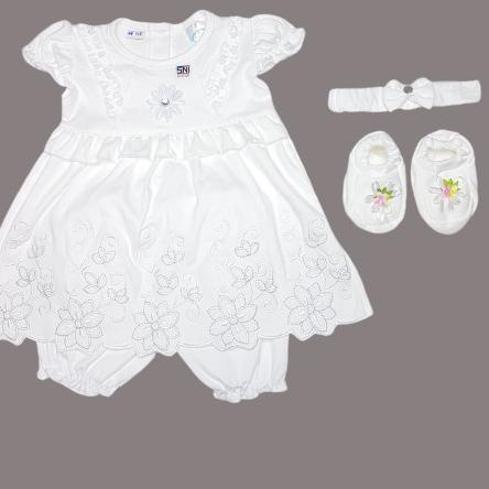 ➪ [SIAP KIRIM] Baju Bayi Perempuan New Born (Baby Set)/ New Born Baby Dress / 0-6 bulan/ Dress aqiqa
