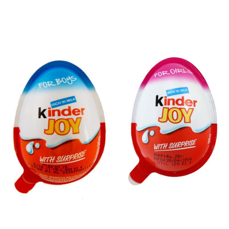 

Kinder Joy Cokelat Krim Susu With Surprise 20gr