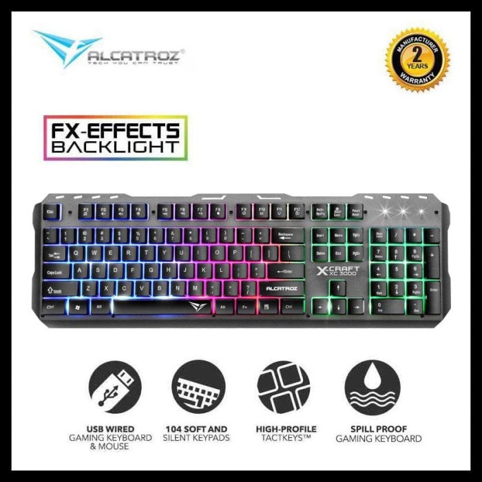 Keyboard Gaming Alcatroz X-Craft XKB 300 Wired-Alcatroz X-Craft XKB300