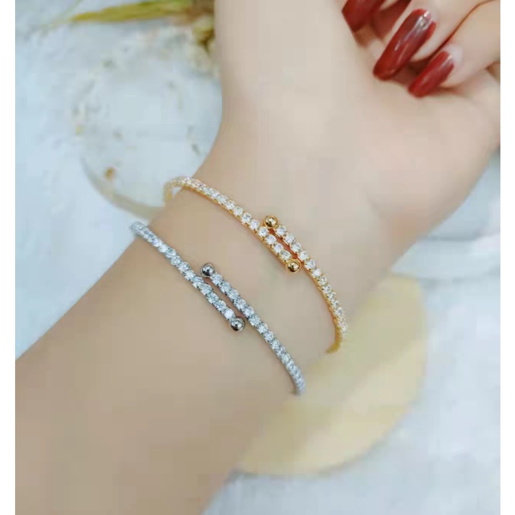 Gelang Xuping Mata Full Perhiasan Lapis Emas 004Z/005Z