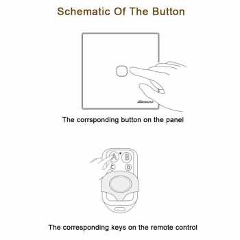 Murah Saklar Lampu Luxury Touch LED with Remote Switch - XJG-DH001