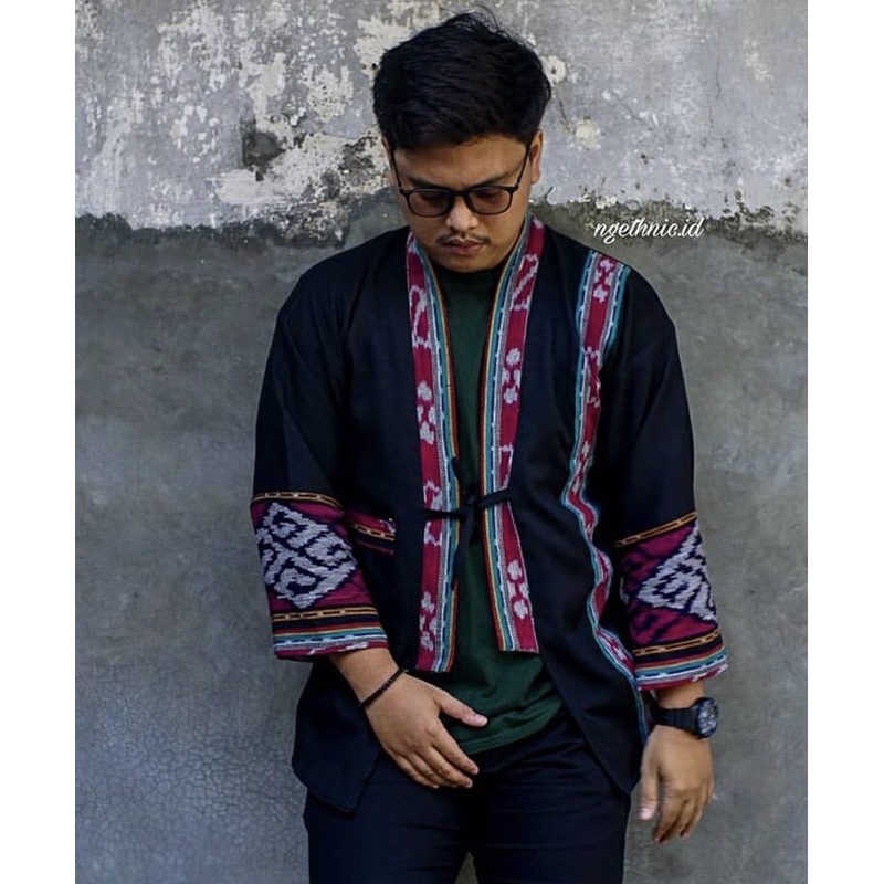 {TERMURAH} KIMONO PRIA OUTER TENUN KOSODE OUTER