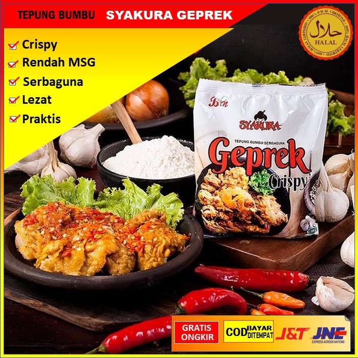 

TEPUNG BUMBU CRISPY AYAM KFC FRIED CHICKEN PREMIX SERBAGUNA KRIUK KRISPI SYAKURA GEPREK 150 gram