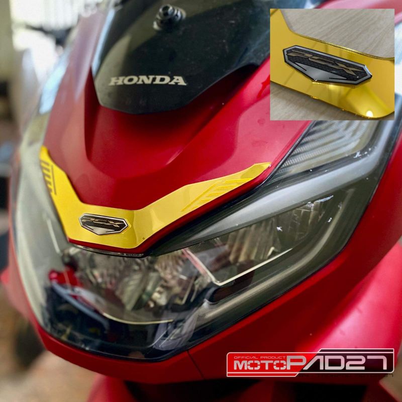 Motopad27 Garnish PCX 160 Alis Lampu Garnis Tameng Headlamp Honda All New Pcx 160 2021 2022