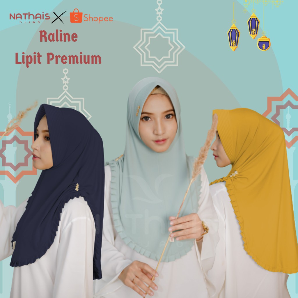Jilbab Jersey Premium Lipit Keliling Hijab Instan Kerut Samping Murah Kerudung Ped Antem