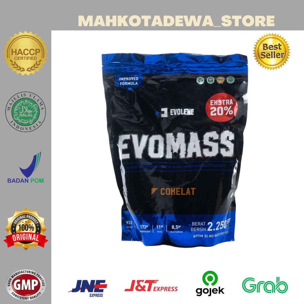 EVOLENE EVOMASS 2,2kg (5lbs) ORIGINAL, BPOM & MUI HALAL